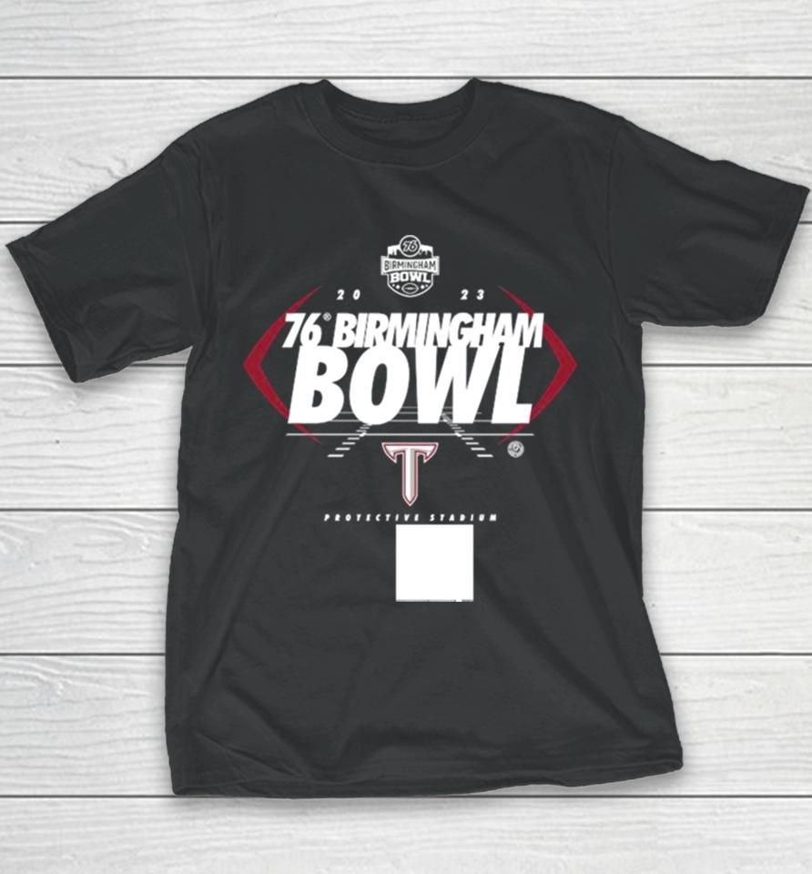 Troy Trojans 2023 Ticketsmarter Birmingham Bowl Graphic Youth T-Shirt