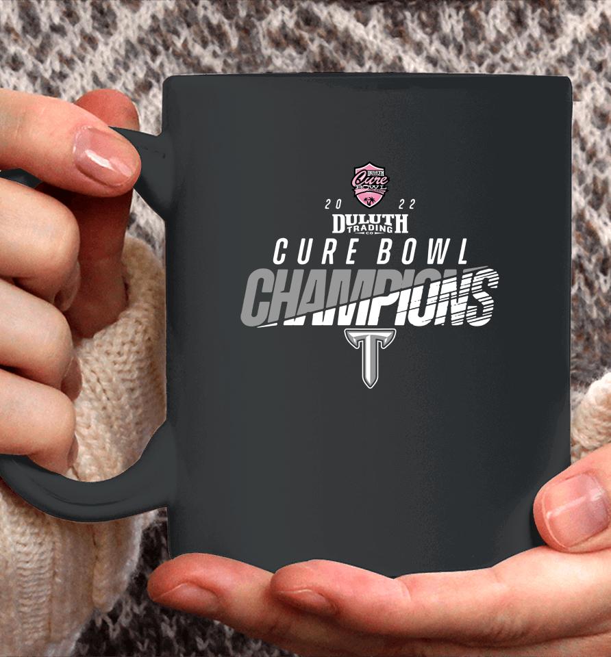 Troy Trojans Football 2022 Duluth Trading Cure Bowl Champions Coffee Mug