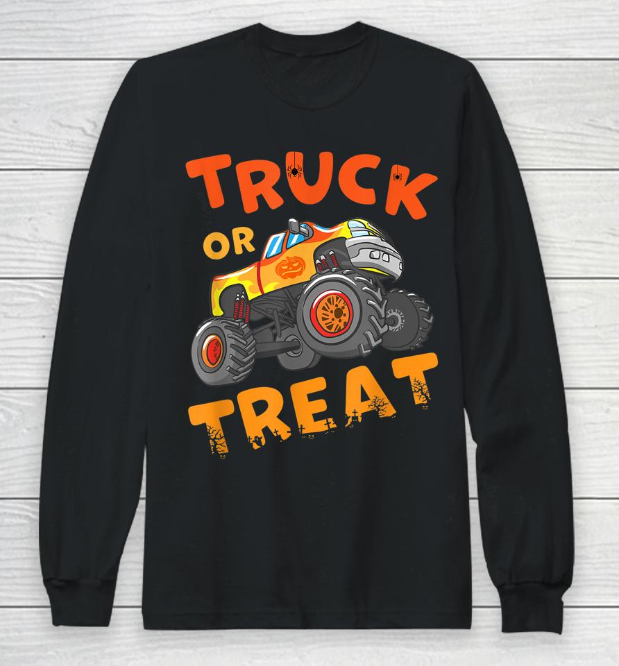 Truck Or Treat Halloween Long Sleeve T-Shirt