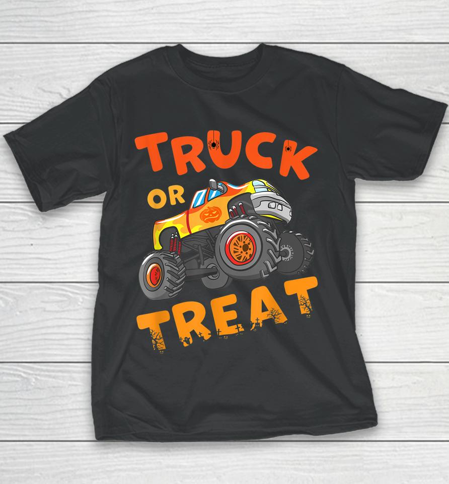 Truck Or Treat Halloween Youth T-Shirt