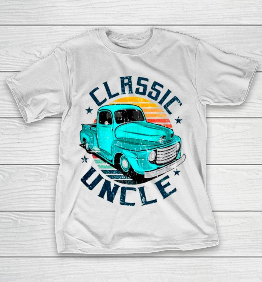 Trucker Classic Uncle Fathers Day Mens Vintage T-Shirt
