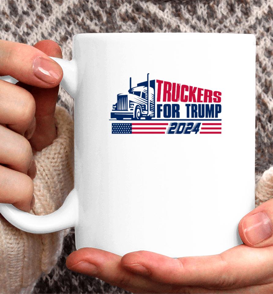Truckers For Trump 2024 Coffee Mug