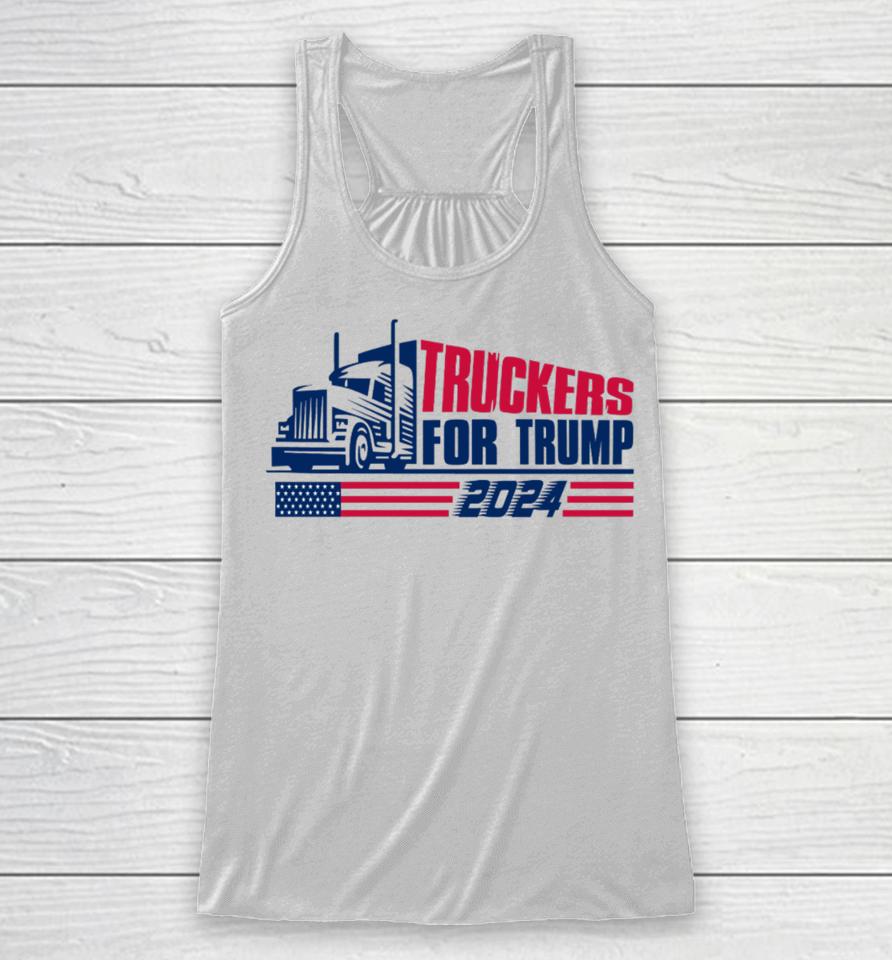 Truckers For Trump 2024 Racerback Tank