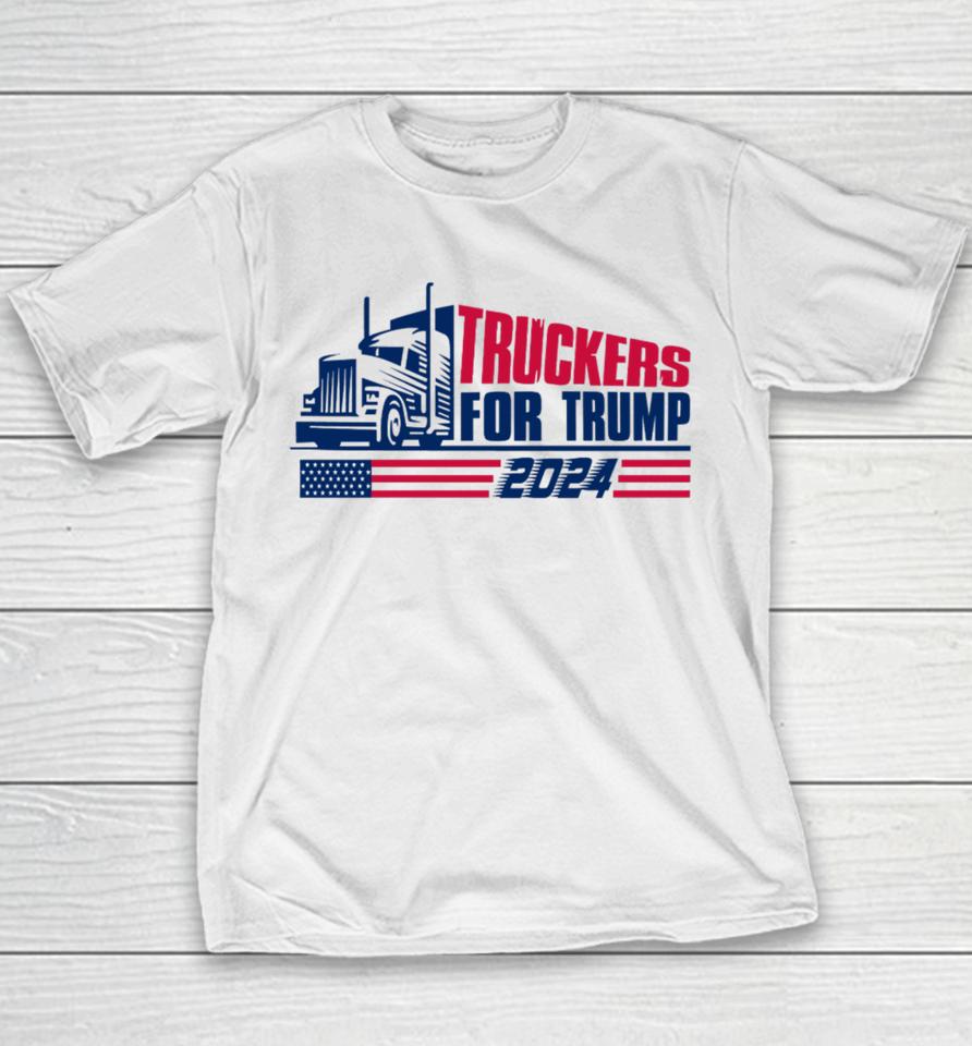 Truckers For Trump 2024 Youth T-Shirt