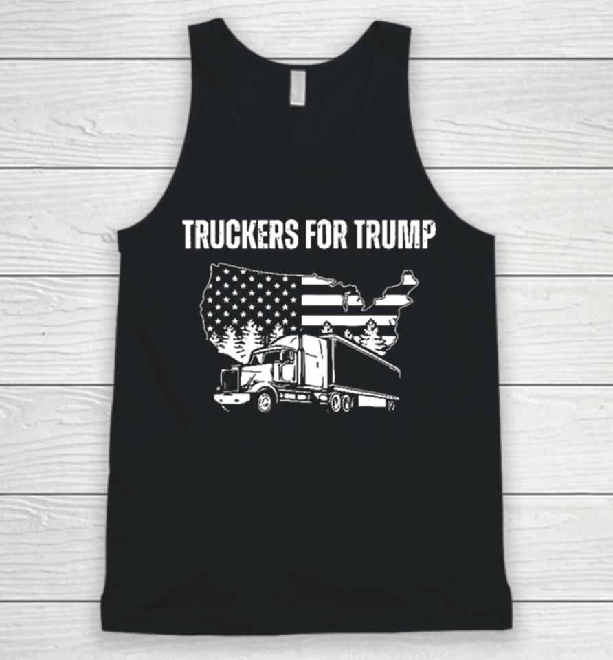 Truckers For Trump 2024 Vote Funny Trump 2024 Gift Unisex Tank Top