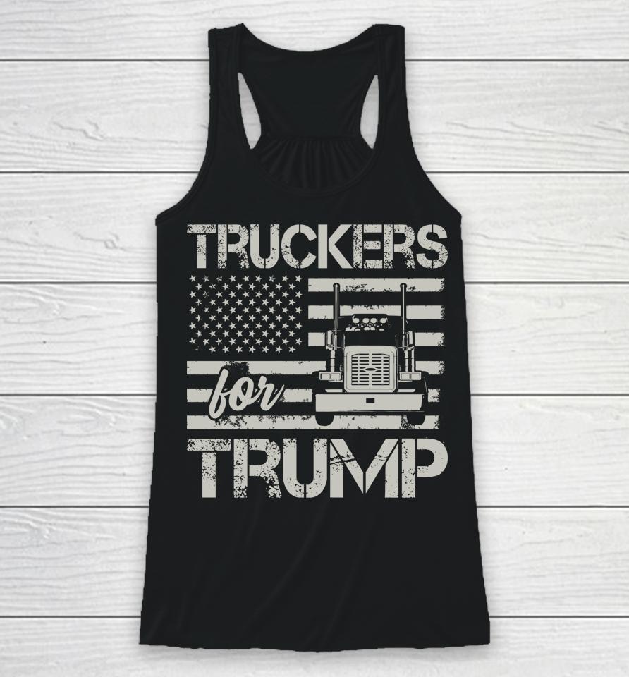 Truckers For Trump Racerback Tank