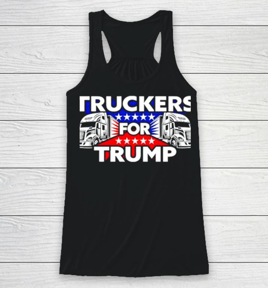 Truckers For Trump Usa Racerback Tank