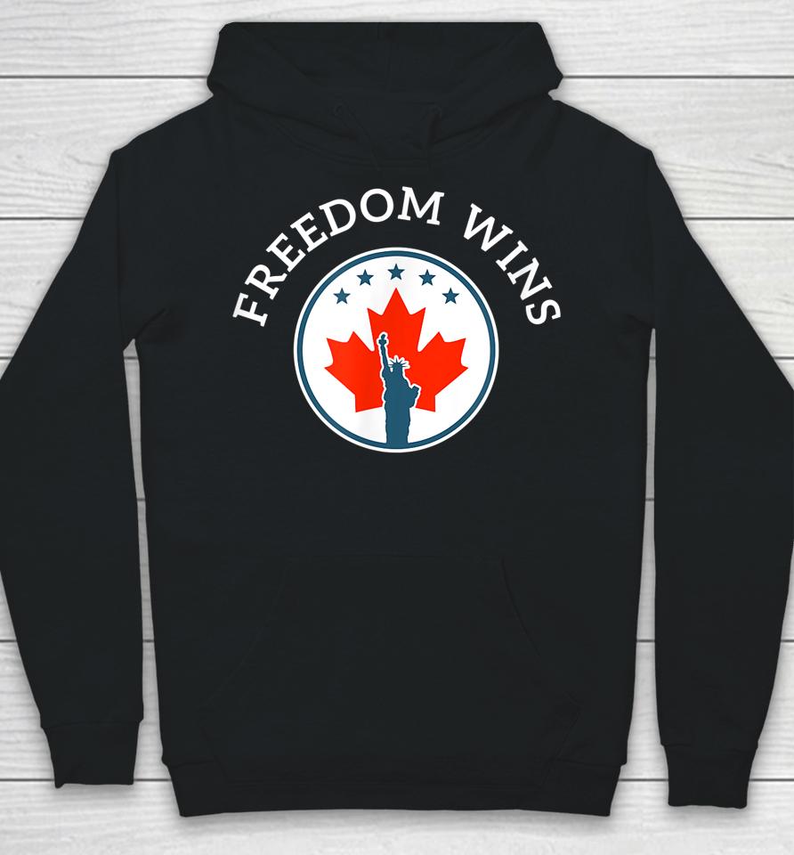 Truckers Freedom Convoy Freedom Wins Graphic Hoodie