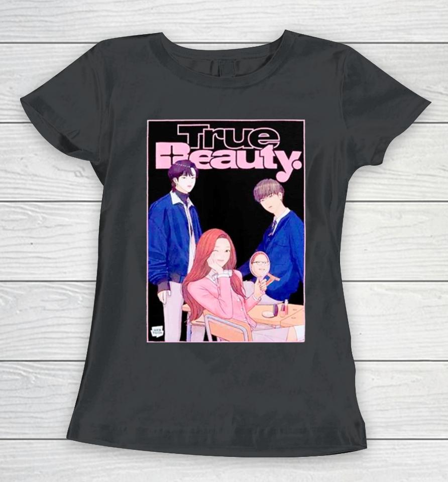 True Beauty Trio Glitter Women T-Shirt