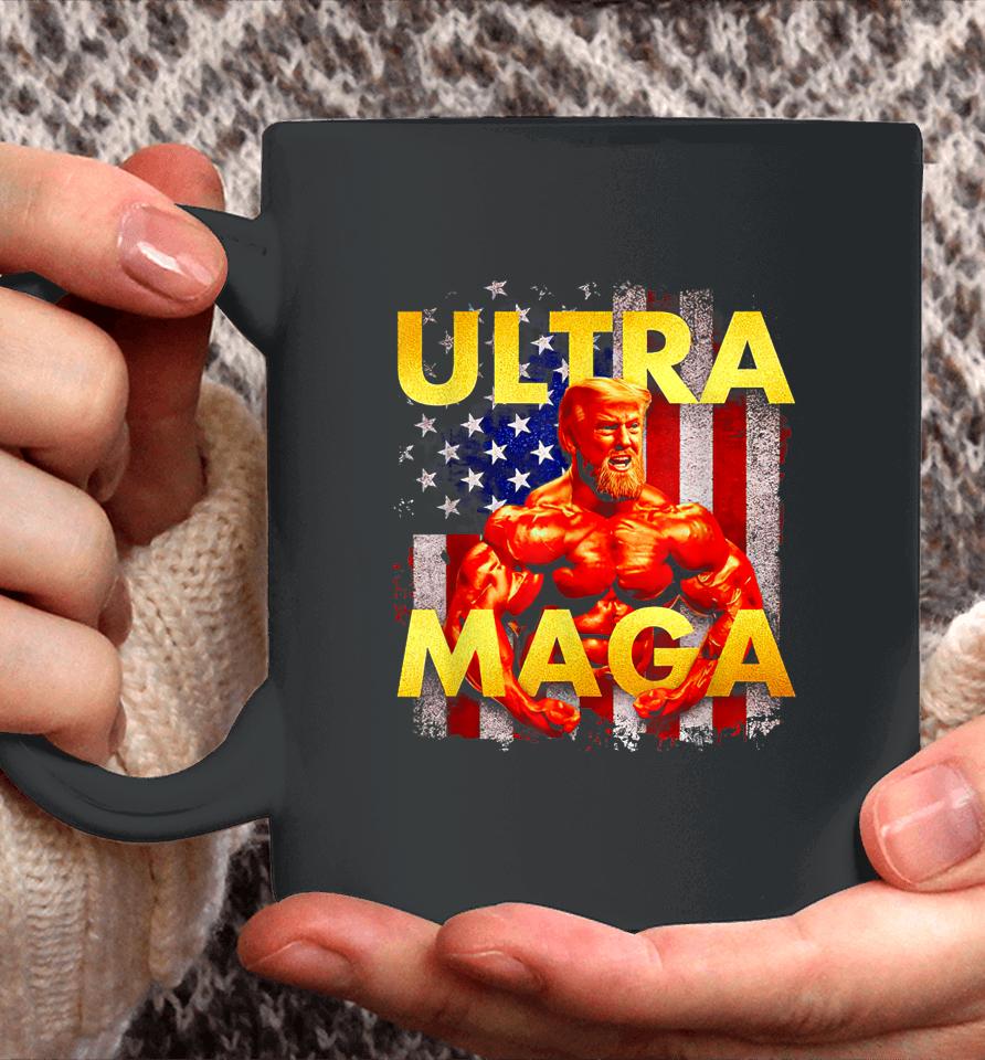 Trump Buff Ultra Maga American Flag Coffee Mug