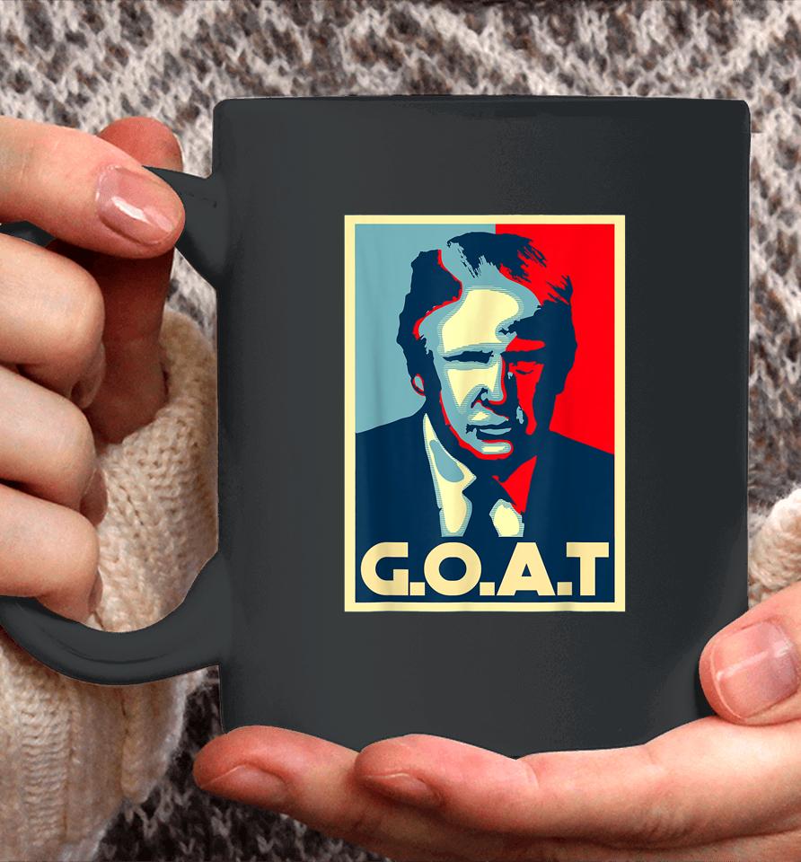 Trump Goat Middle Finger I'll Be Back Election 2024 Support Coffee Mug