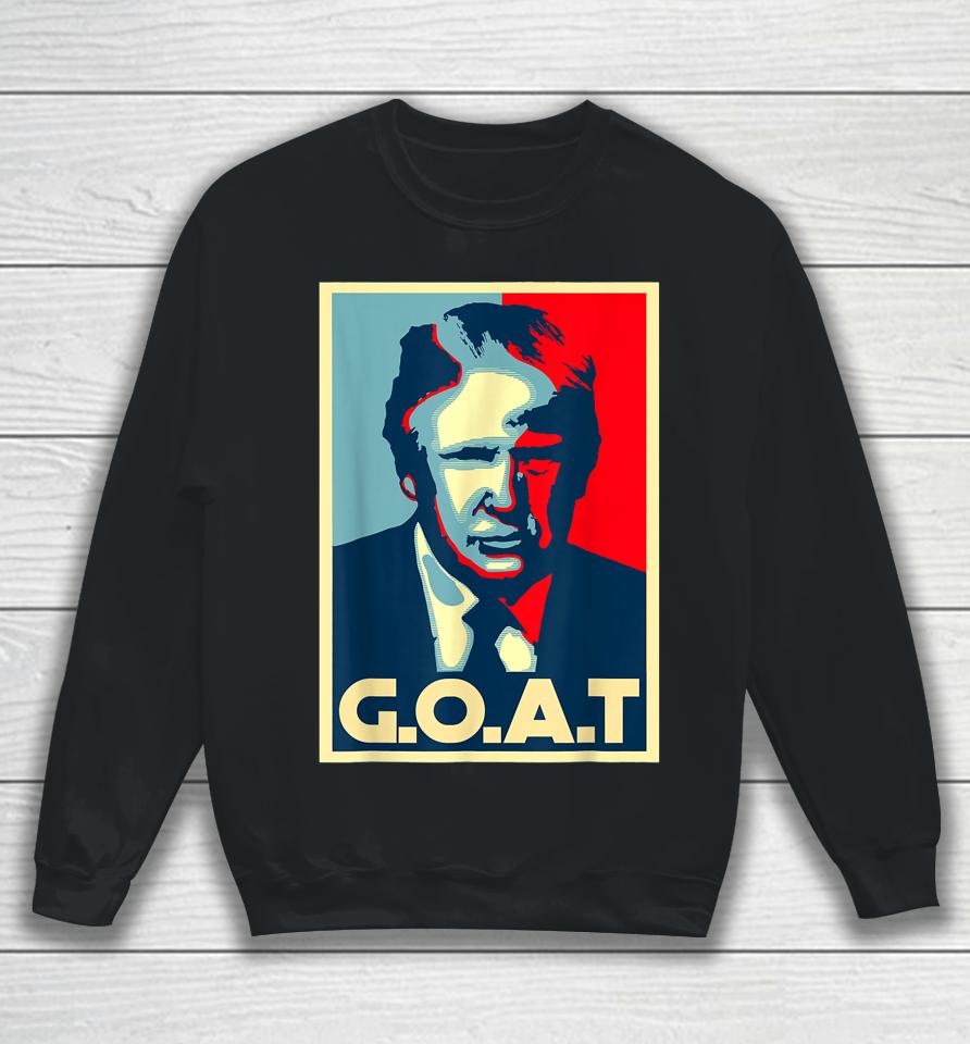Trump Goat Middle Finger I'll Be Back Election 2024 Support Sweatshirt