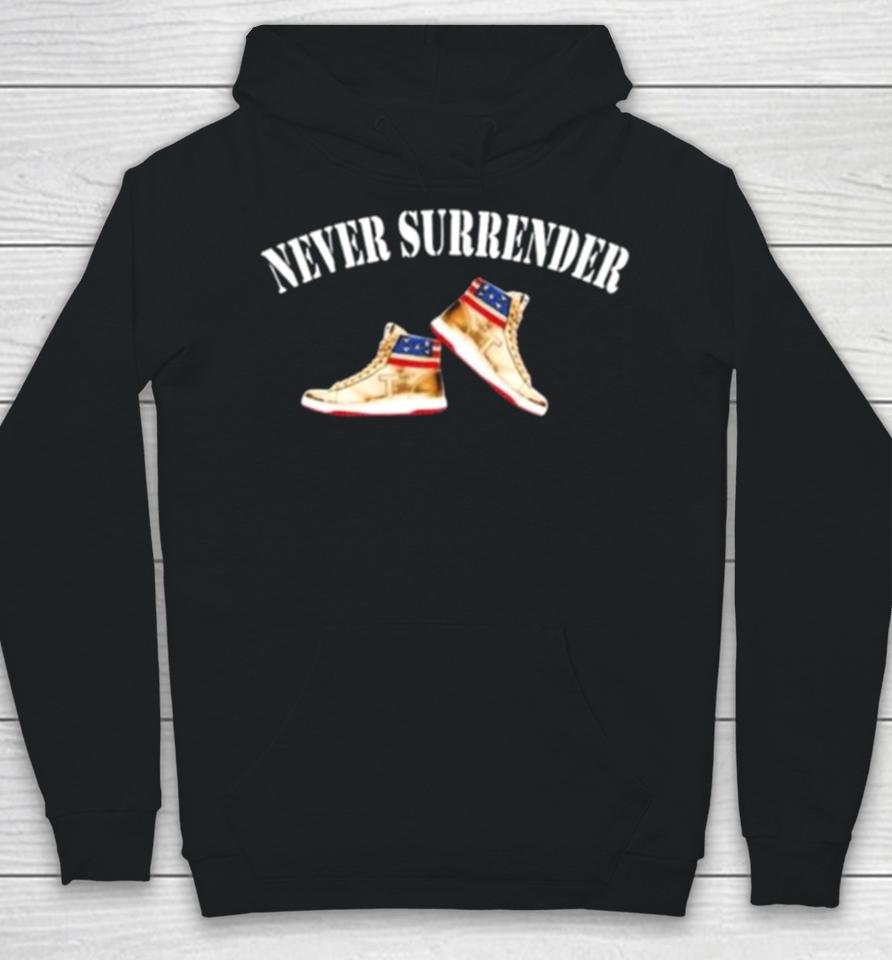 Trump Never Surrender – Trump Air Sneakers Hoodie