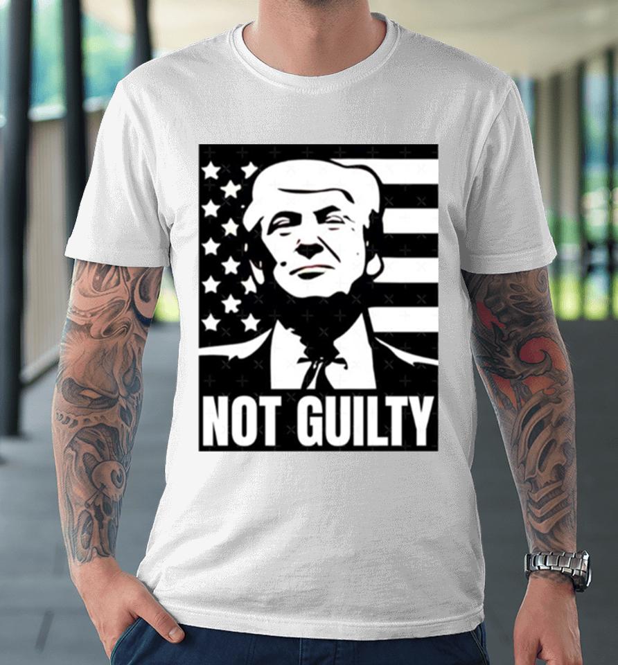 Trump Not Guilty Mugshot 2024 President Premium T-Shirt