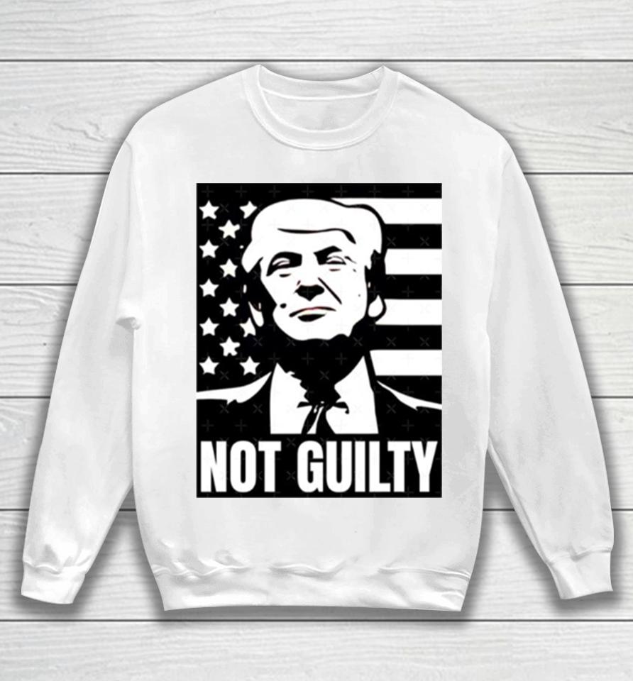 Trump Not Guilty Mugshot 2024 President Sweatshirt