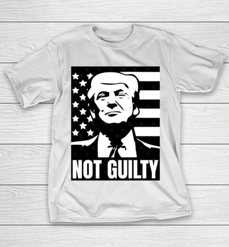 Trump Not Guilty Mugshot 2024 President T-Shirt