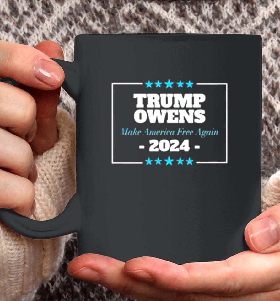 Trump Owens 2024 Make America Free Again Coffee Mug