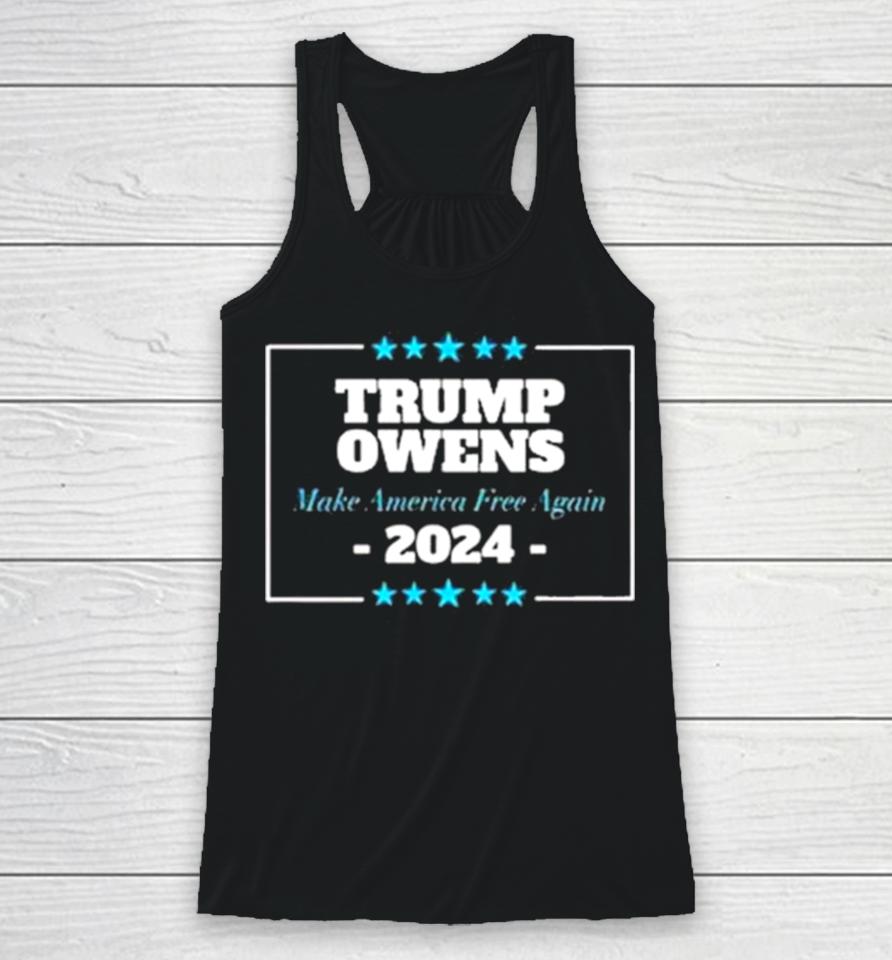 Trump Owens 2024 Make America Free Again Racerback Tank