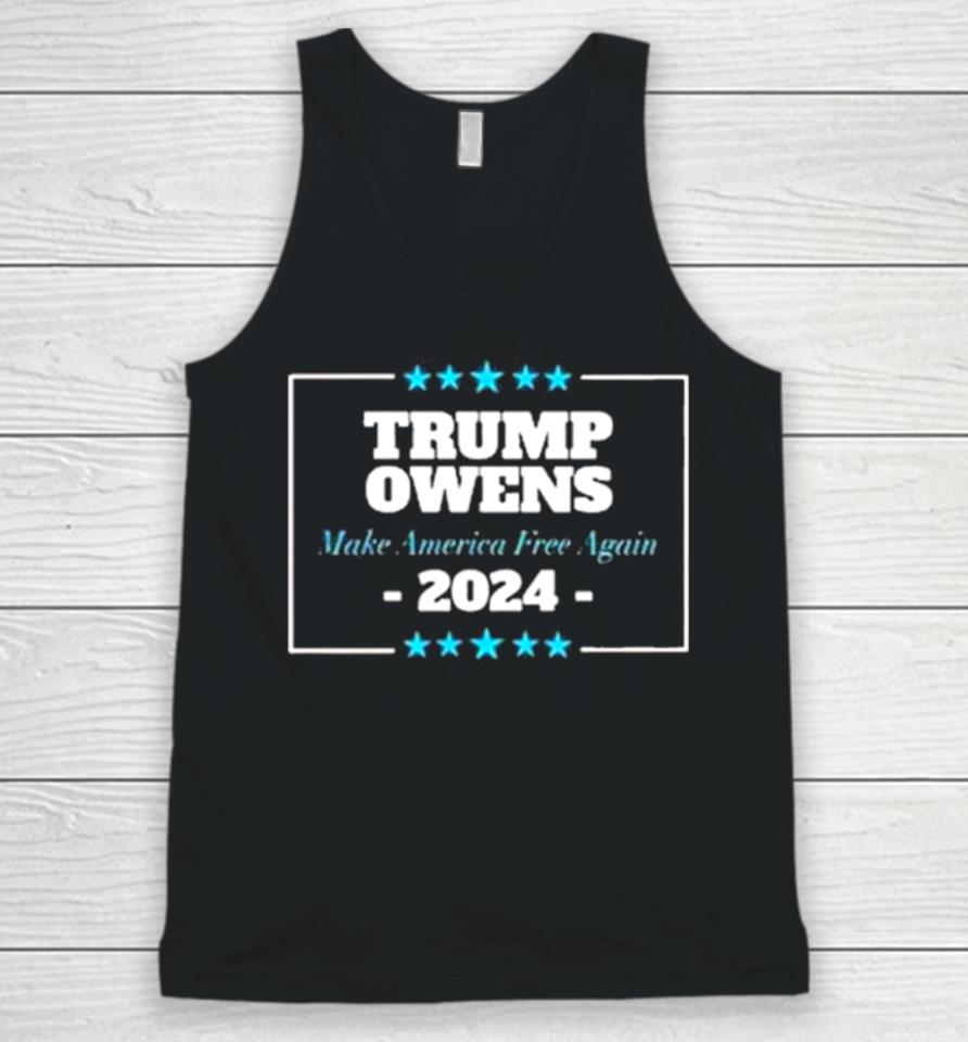 Trump Owens 2024 Make America Free Again Unisex Tank Top