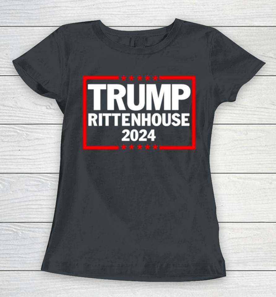Trump Rittenhouse Funny 2024 Women T-Shirt