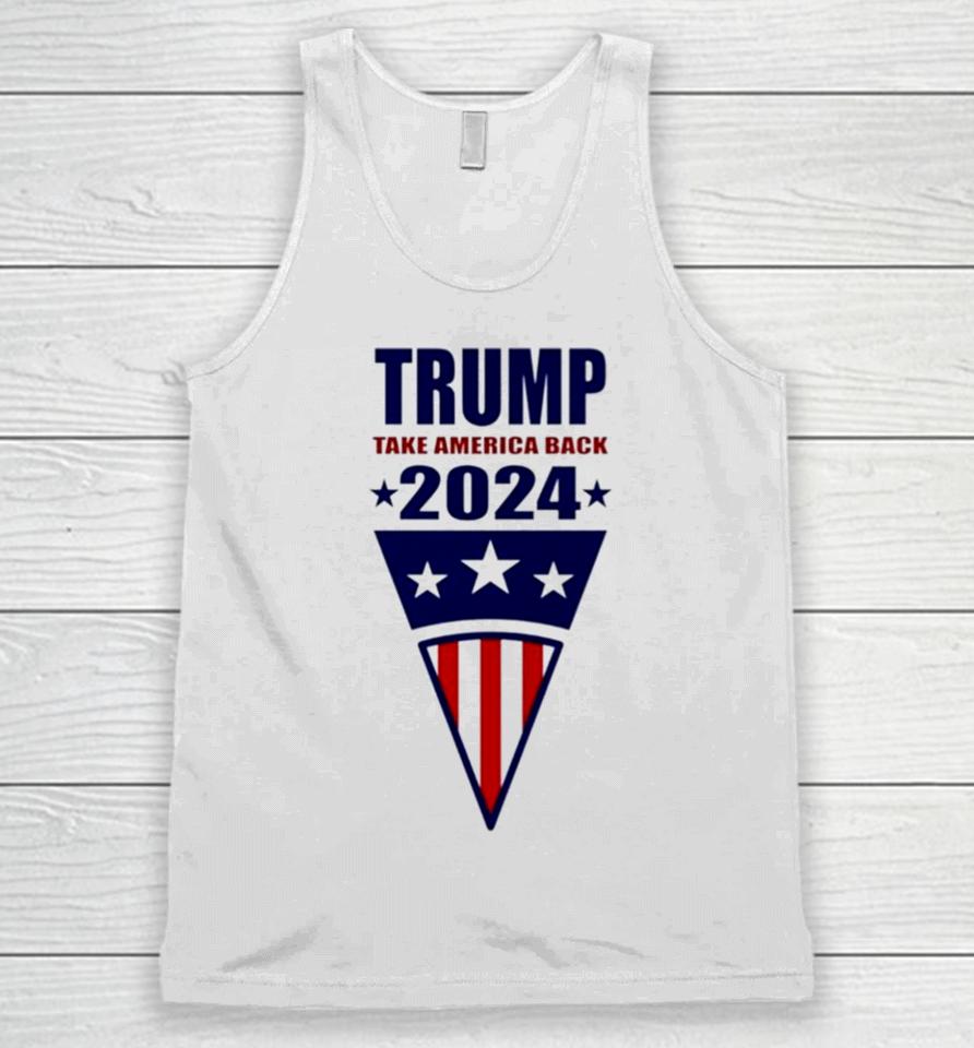 Trump Take America Back 2024 Usa Flag Unisex Tank Top