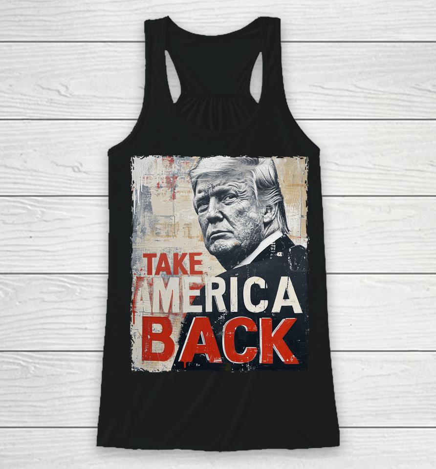 Trump Take America Back Racerback Tank