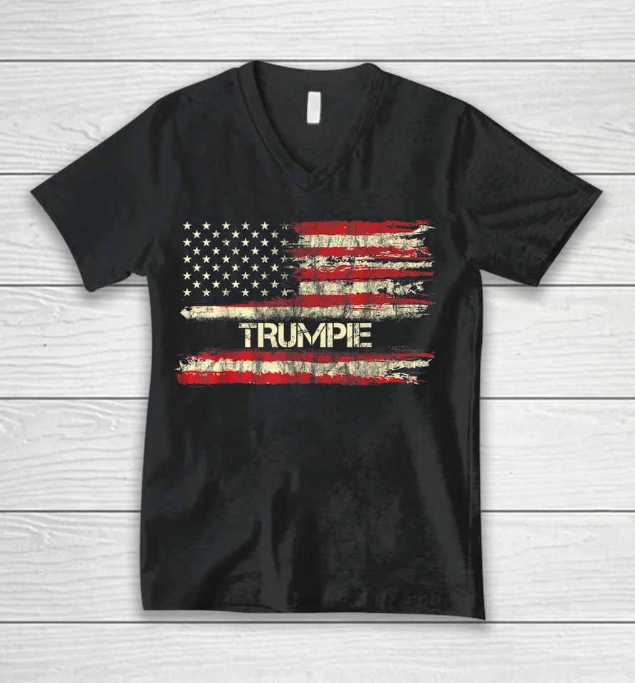 Trumpie Anti Biden Unisex V-Neck T-Shirt