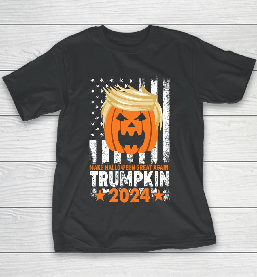 Trumpkin 2024 Make Halloween Great Again Youth T-Shirt