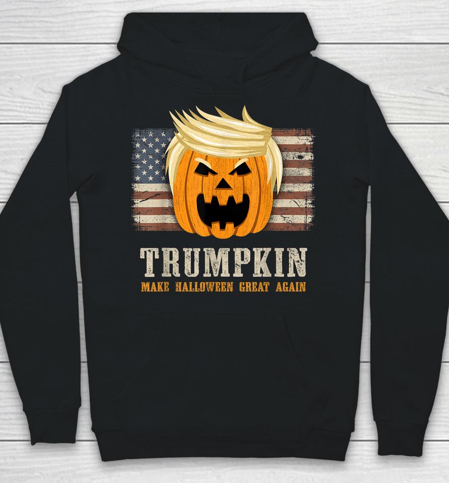 Trumpkin Make Halloween Great Again Us Flag Funny Trump Hoodie