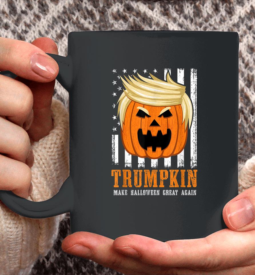 Trumpkin Make Halloween Great Again Us Flag Coffee Mug