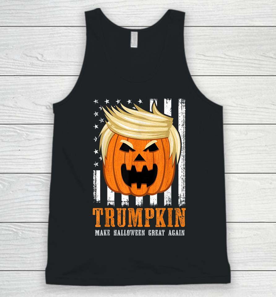 Trumpkin Make Halloween Great Again Us Flag Unisex Tank Top