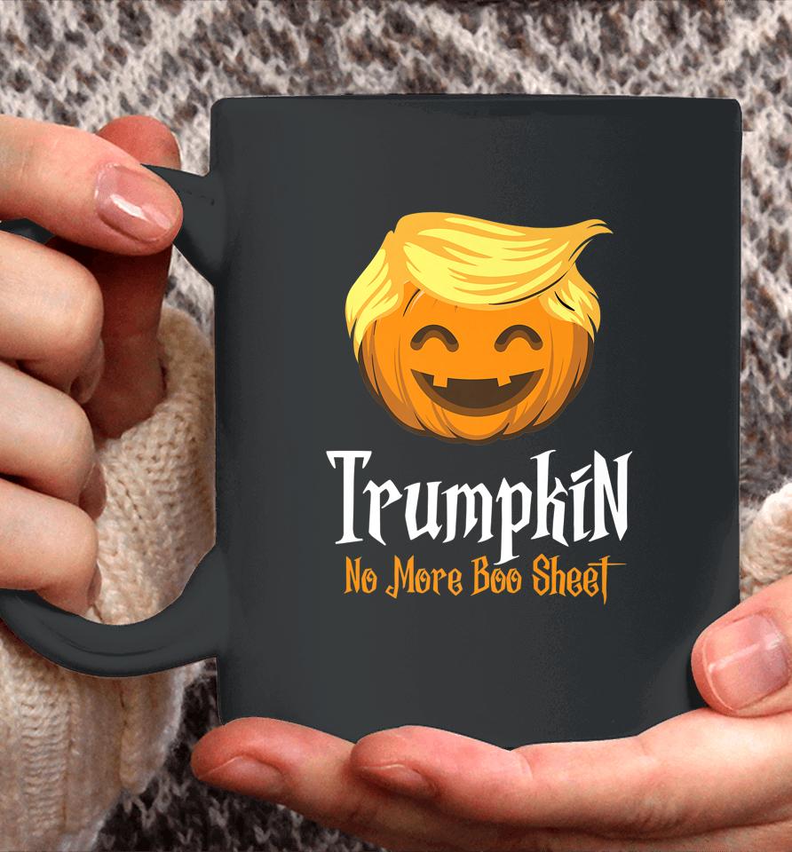 Trumpkin No More Boo Sheet Funny Halloween Coffee Mug