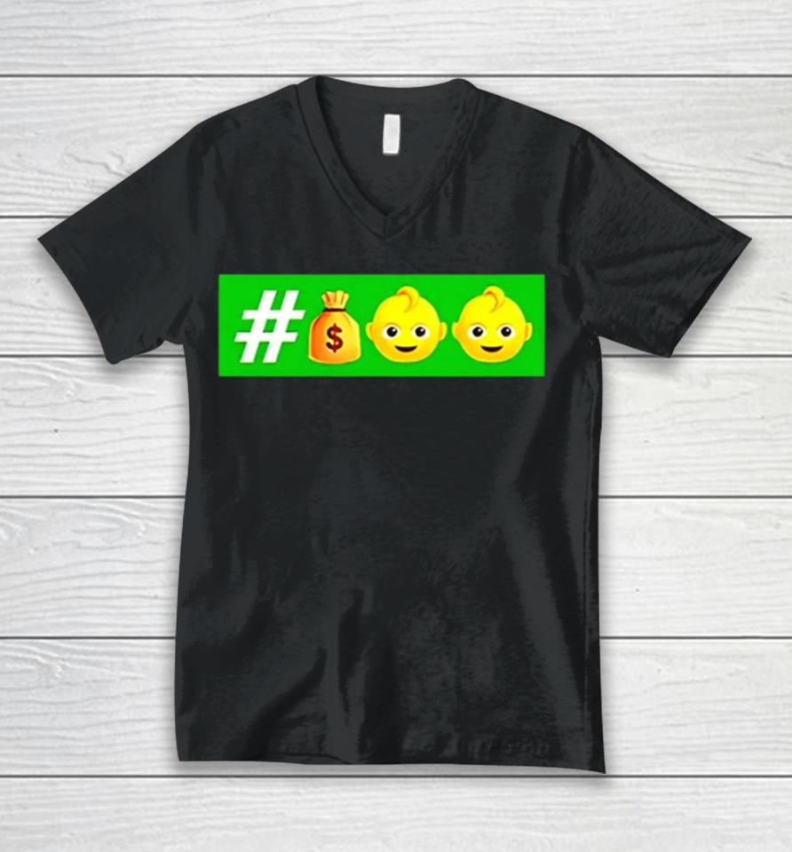 Trust Fund Babies Hashtag Unisex V-Neck T-Shirt