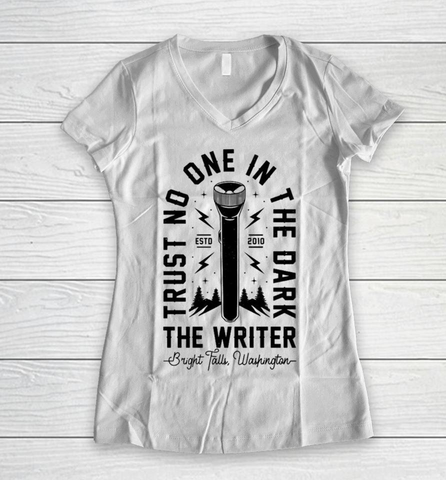 Trust No One In The Dark Alan Wake Women V-Neck T-Shirt