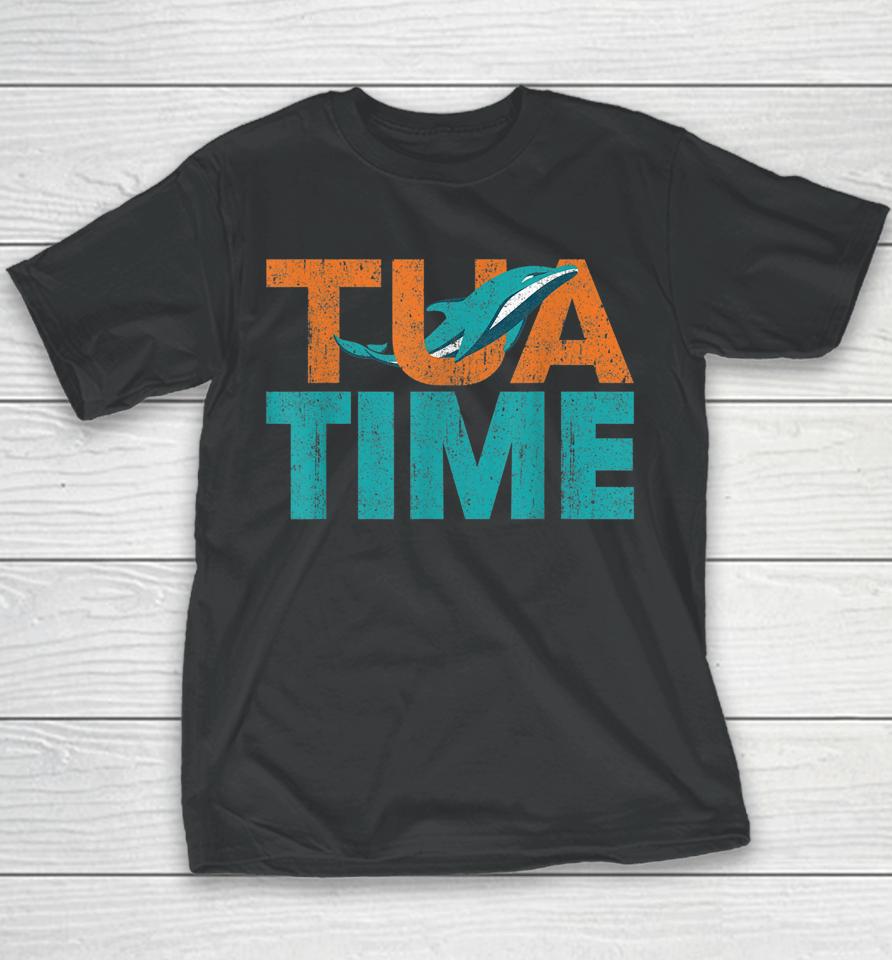 Tua Time Dolphins Football Youth T-Shirt