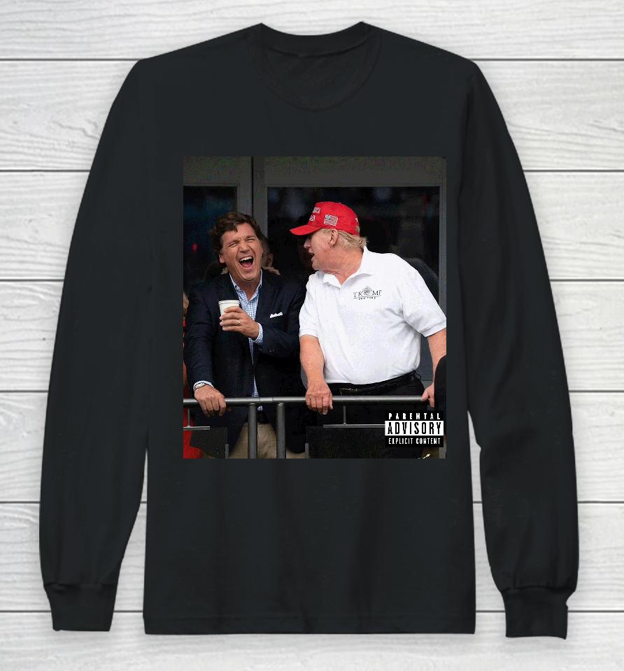 Tucker Carlson And Trump Long Sleeve T-Shirt