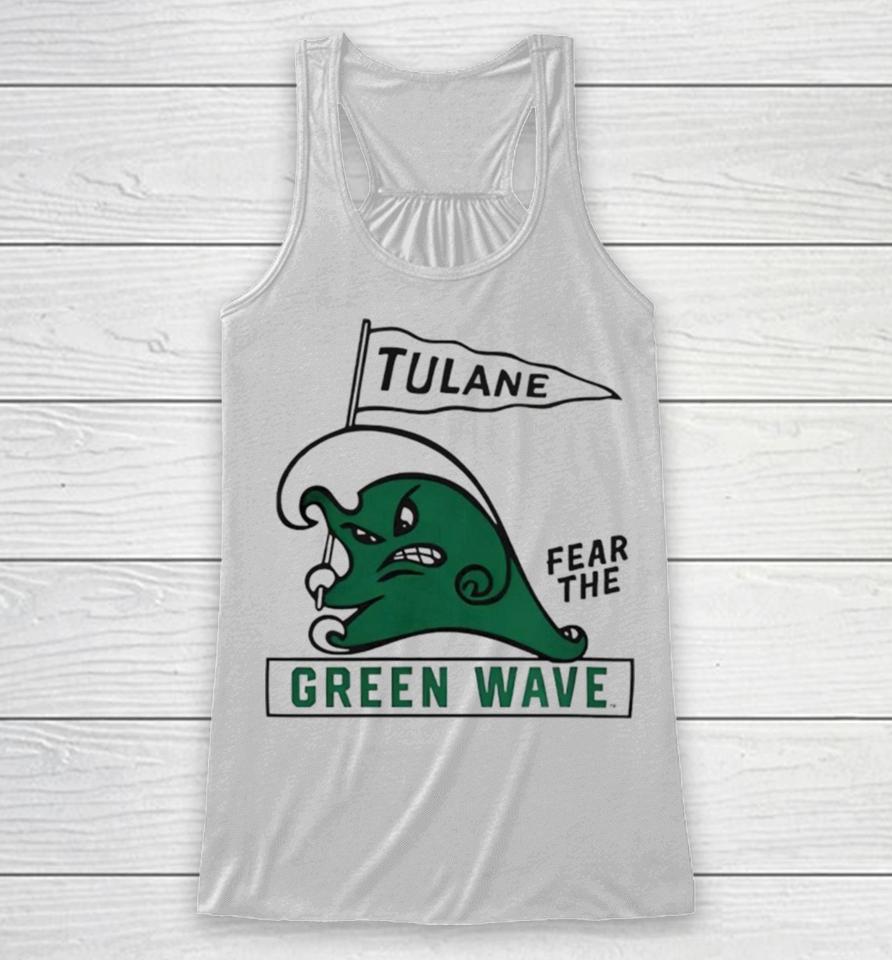 Tulane Fear The Green Wave Racerback Tank