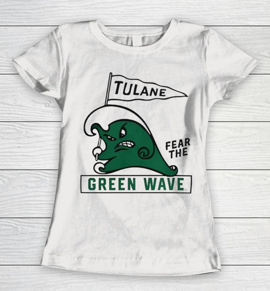 Tulane Fear The Green Wave Women T-Shirt
