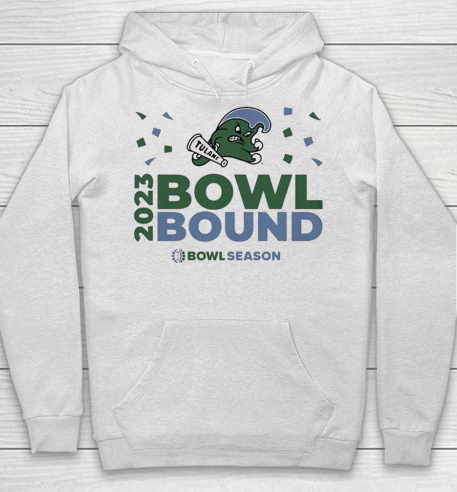 Tulane Green Wave 2023 Bowl Bound Bow Season Logo Hoodie