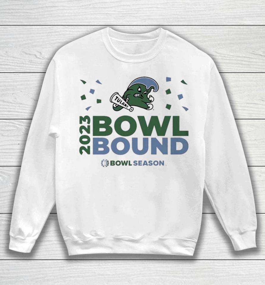 Tulane Green Wave 2023 Bowl Bound Bow Season Logo Sweatshirt