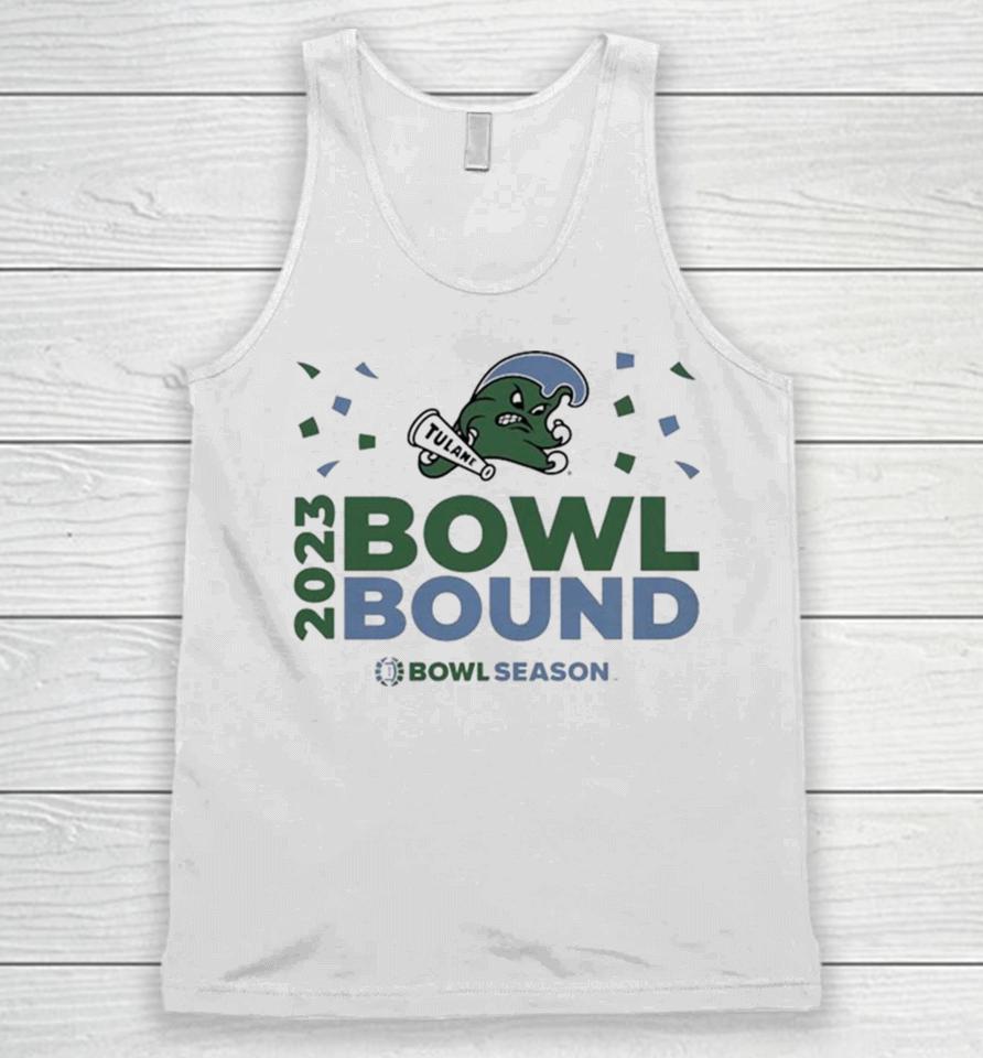 Tulane Green Wave 2023 Bowl Bound Bow Season Logo Unisex Tank Top