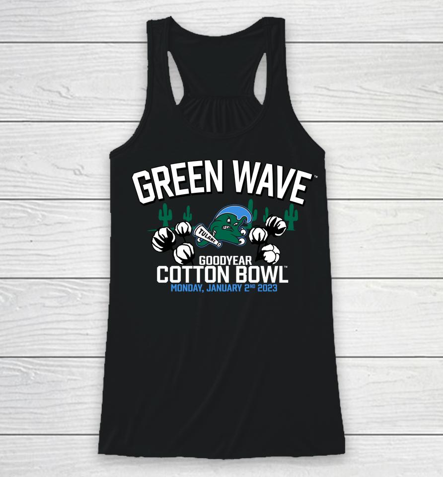 Tulane Green Wave Fanatics 2023 Cotton Bowl Gameday Stadium Racerback Tank
