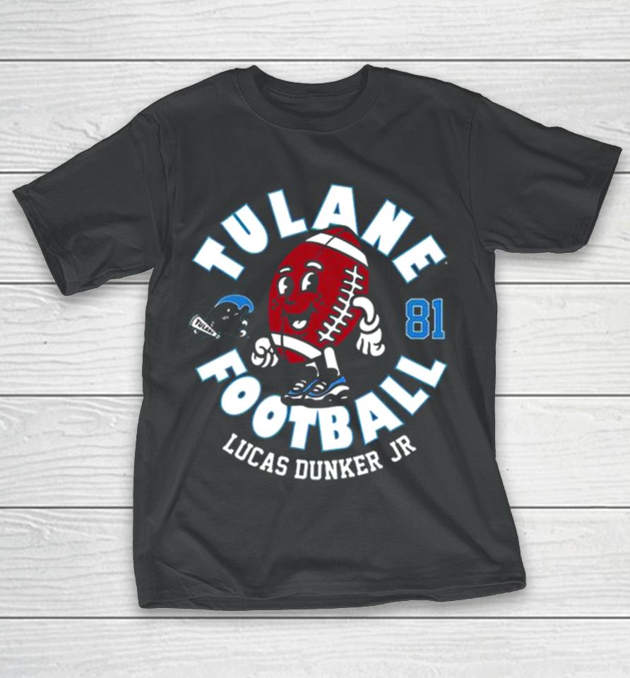 Tulane Green Wave Lucas Dunker 2023 Ncaa Football T-Shirt