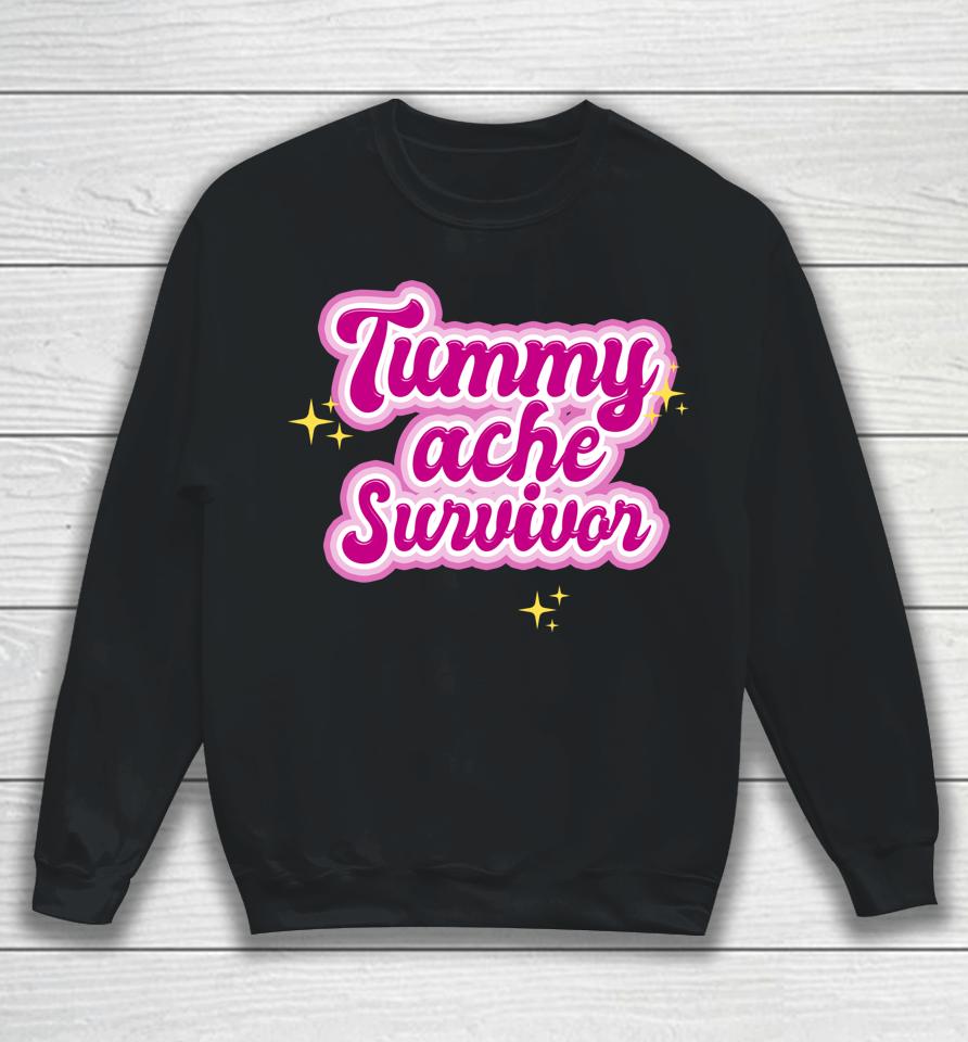 Tummy Ache Survivor Funny Stomach Ache Ibs Sweatshirt