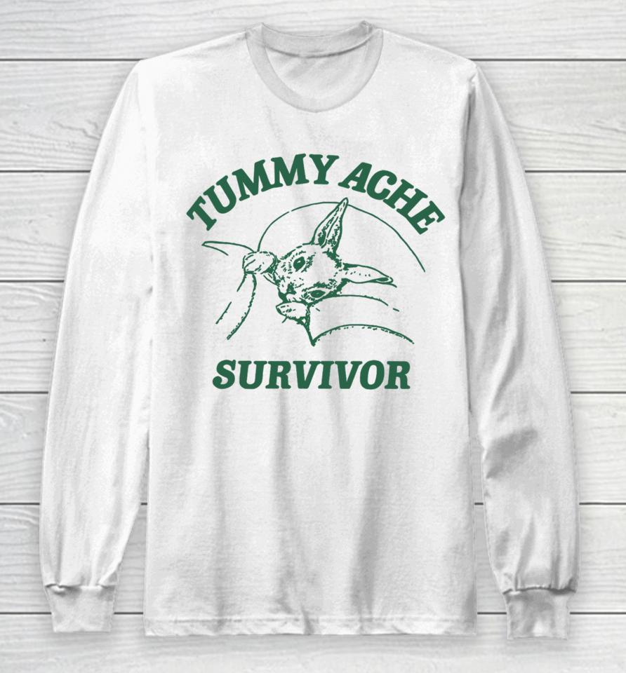 Tummy Ache Survivor Rabbit Long Sleeve T-Shirt