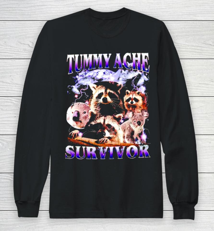 Tummy Ache Survivor Vintage Long Sleeve T-Shirt
