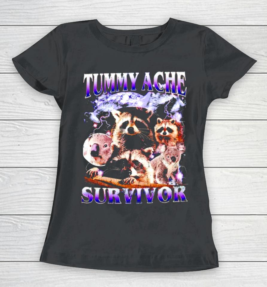 Tummy Ache Survivor Vintage Women T-Shirt