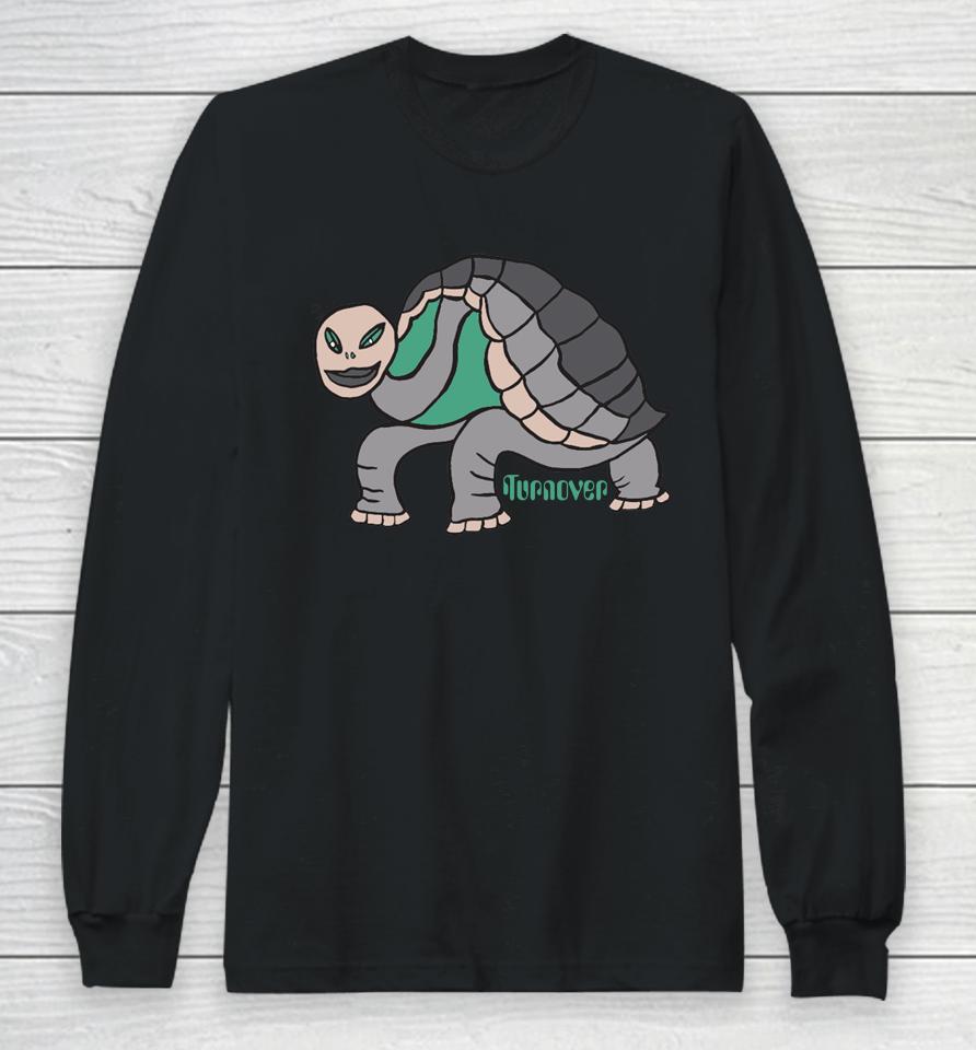 Turnover Merch Turtle Run For Cover Records Long Sleeve T-Shirt