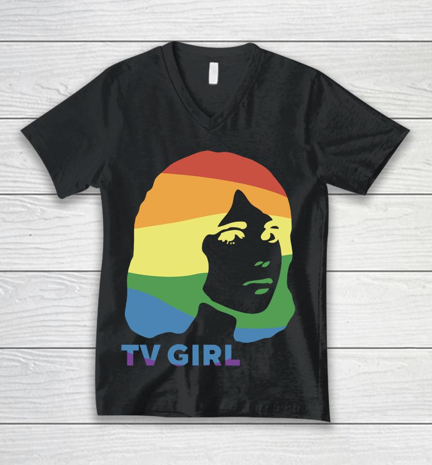 Tv Girl Rainbo Dream Girl Unisex V-Neck T-Shirt
