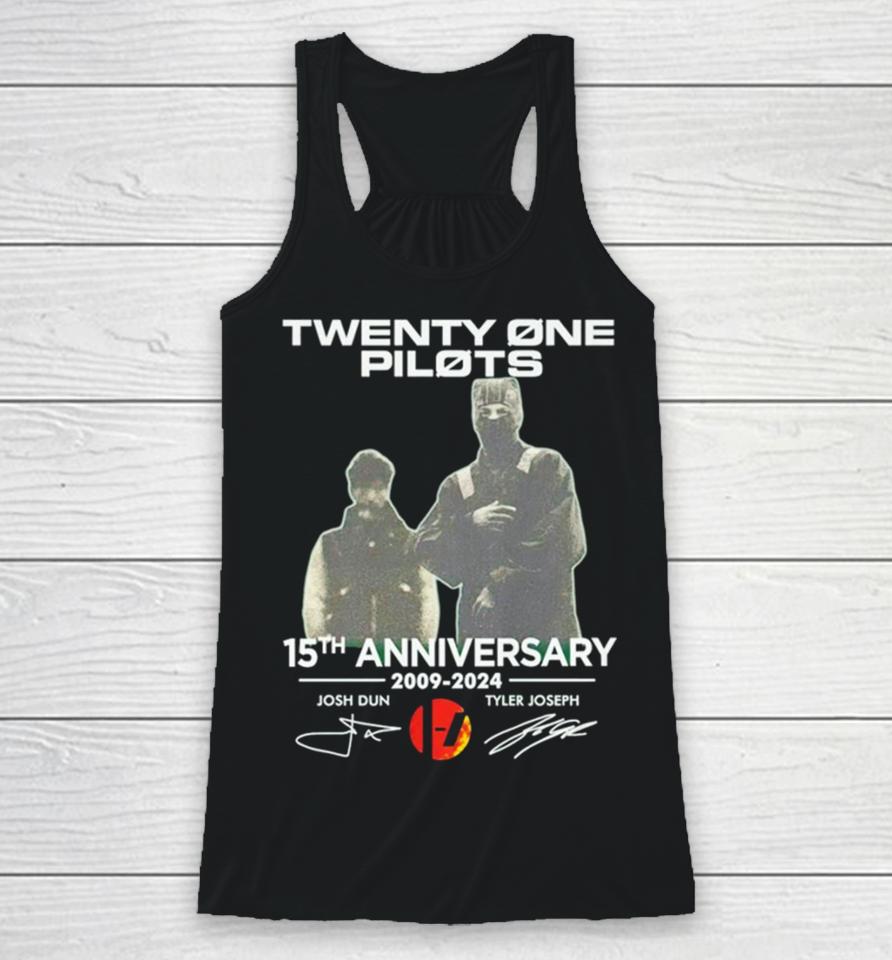 Twenty One Pilots 15Th Anniversary 2009 2024 Josh Dun And Tyler Joseph Racerback Tank
